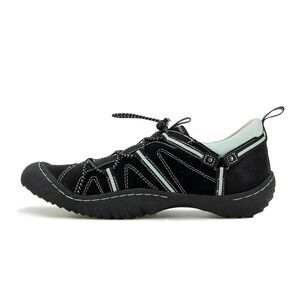 JBU Womens 7 M Black Mint Synergy Bungee Laced Sneakers Display GM4